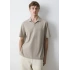 Mavi 0613341 Yakali Erkek Tshirt - Toprak