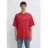 Mavi 0613376 0 Yaka Erkek Tshirt - Kirmizi