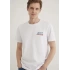 Mavi 066841 0 Yaka Erkek Tshirt - Beyaz