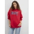 Mavi 1600361 Kapsonlu Yazili Kadın Sweat - Kirmizi