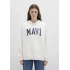 Mavi 1600361 Kapsonlu Yazili Kadin Sweat - Beyaz