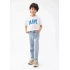 Mavi 6610030 0 Yaka Erkek Cocuk Tshirt - Beyaz