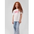 Mavi 7610109 0 Yaka Kiz Cocuk Tshirt - Beyaz