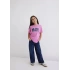 Mavi 7610109 0 Yaka Kiz Cocuk Tshirt - Pembe