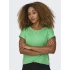 Only 15106662 Genis Yaka Kol Katlamali Kadin Body - Fosforlu Yesil