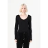 Only 15361325 Genis Yaka Leopar Desenli Kadin Body - Siyah