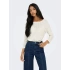Only 15367602 Uzun Kol Kadin Body - Krem