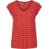 Only Pieces 17078572 Genis Yaka Kolsuz Kadin Body - Kirmizi