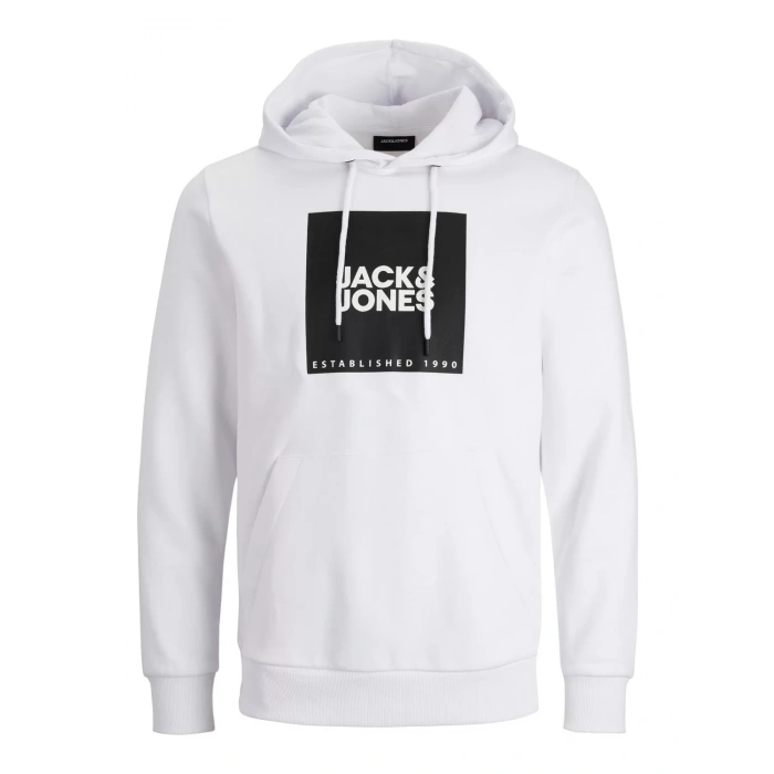 Jack&jones 12213245 Kapsonlu Erkek Sweat - Beyaz