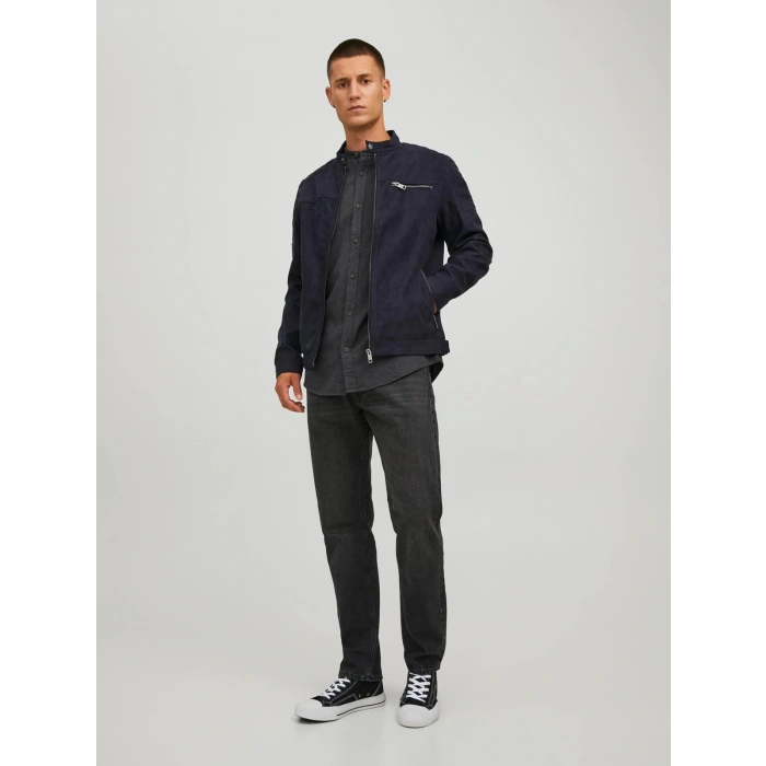 Jack&jones 12147218 Erkek Mont - Siyah Nubuk