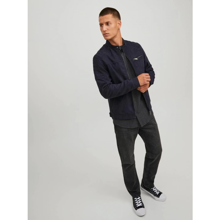 Jack&jones 12147218 Erkek Mont - Siyah Nubuk