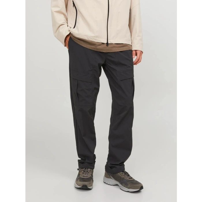 Jack&jones 12248997 Erkek Ince Kumaş Kargo Pantolon - Siyah
