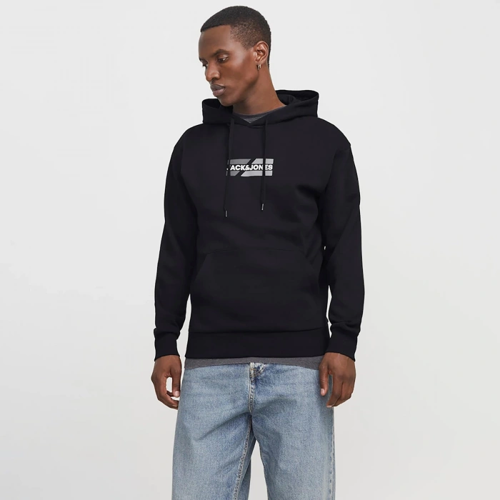 Jack&jones 12268422 Kapsonlu Erkek Sweat - Siyah
