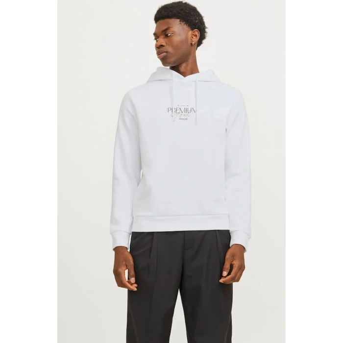 Jack&jones 12271193 Kapsonlu Erkek Sweat - Beyaz