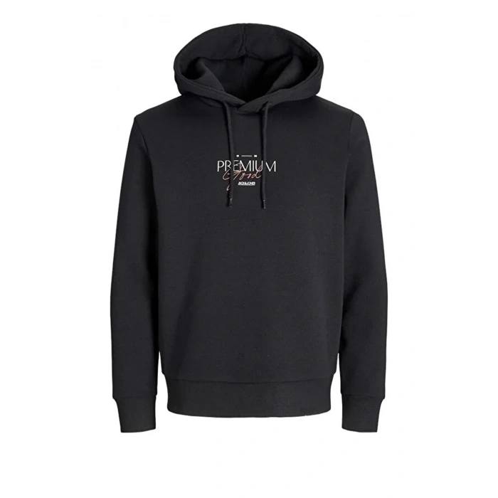 Jack&jones 12271193 Kapsonlu Erkek Sweat - Siyah