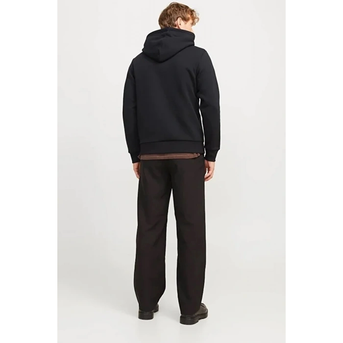 Jack&jones 12271193 Kapsonlu Erkek Sweat - Siyah