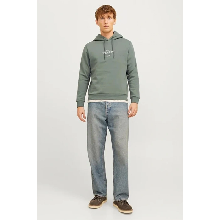 Jack&jones 12271193 Kapsonlu Erkek Sweat - Yesil