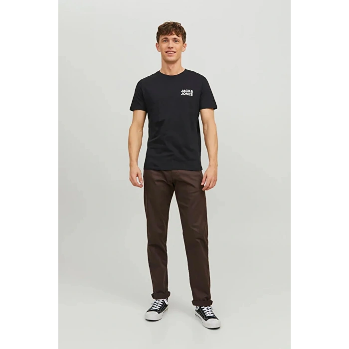 Jack&jones 12151955 0 Yaka Erkek Tshirt - Siyah