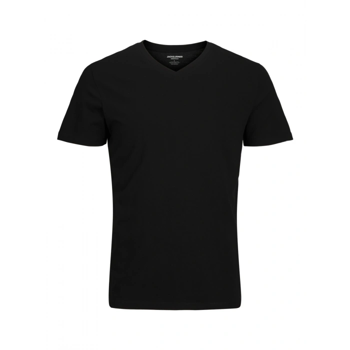Jack&jones 12156102 V Yaka Erkek Tshirt - Siyah