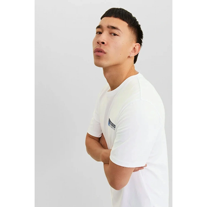 Jack&jones 12233999 Erkek Tshirt - Beyaz