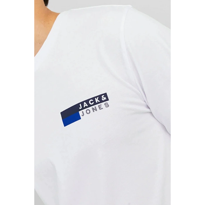 Jack&jones 12233999 Erkek Tshirt - Beyaz