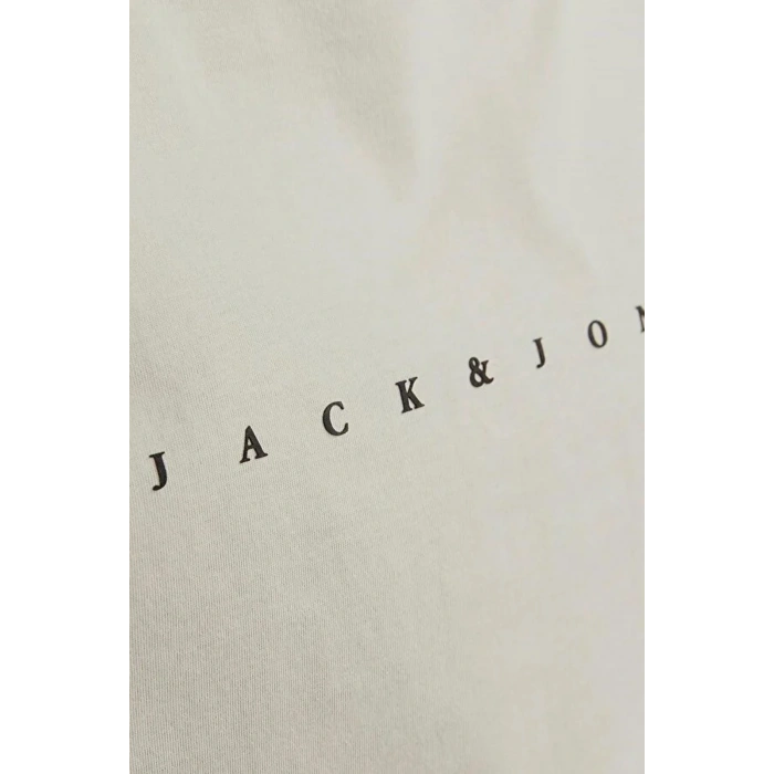 Jack&jones 12234746 0 Yaka Erkek Tshirt - Bej