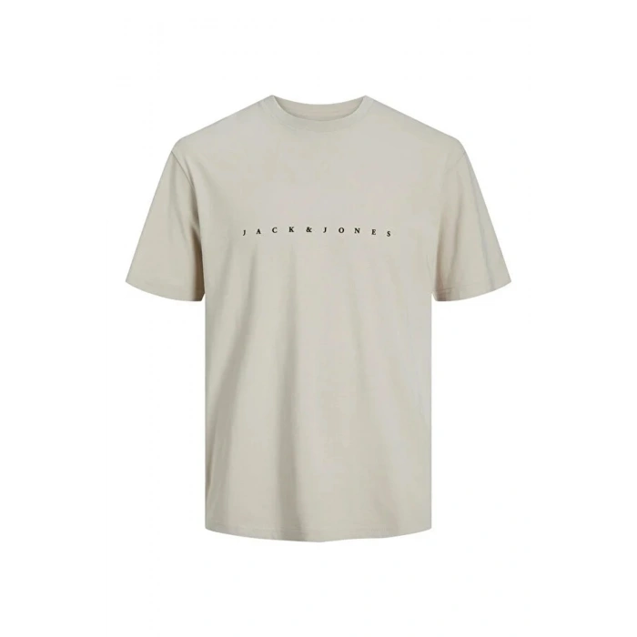 Jack&jones 12234746 0 Yaka Erkek Tshirt - Bej