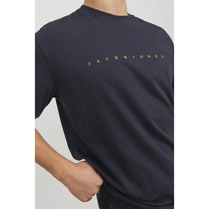 Jack&jones 12234746 0 Yaka Erkek Tshirt - Lacivert