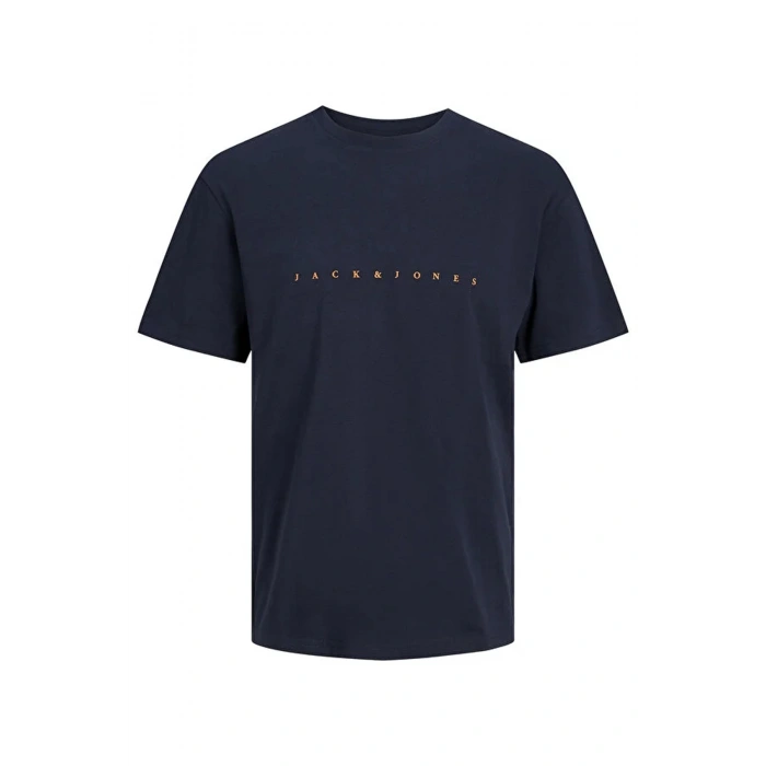 Jack&jones 12234746 0 Yaka Erkek Tshirt - Lacivert