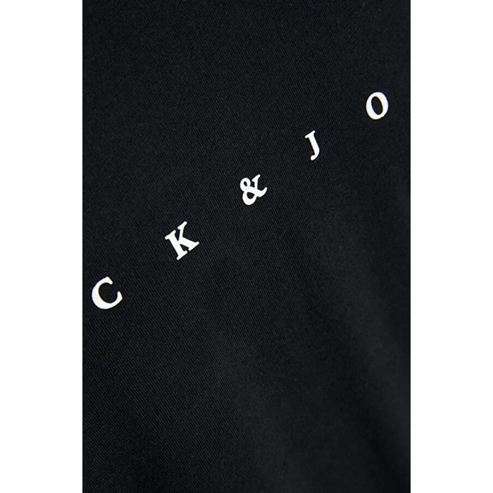 Jack&jones 12234746 0 Yaka Erkek Tshirt - Siyah