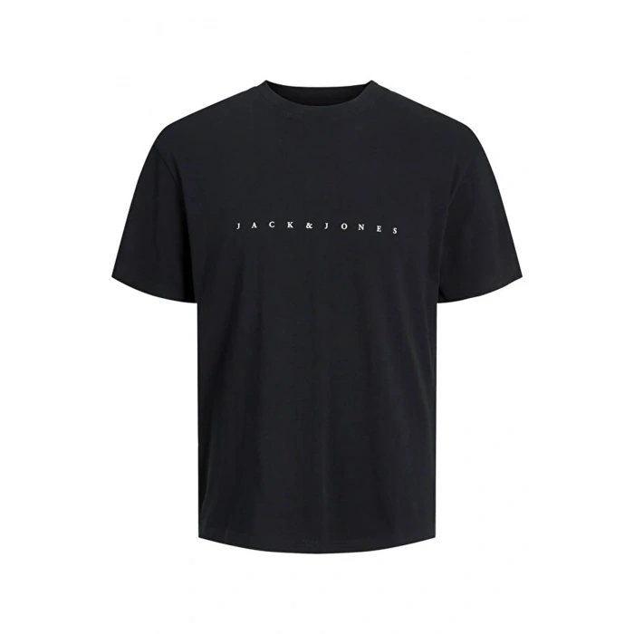 Jack&jones 12234746 0 Yaka Erkek Tshirt - Siyah