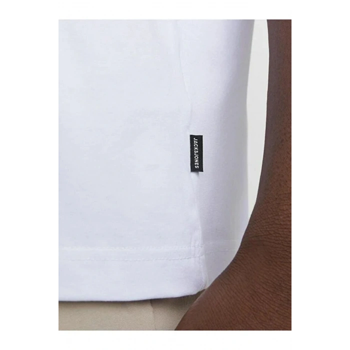 Jack&jones 12254412 0 Yaka Erkek Tshirt - Ekru