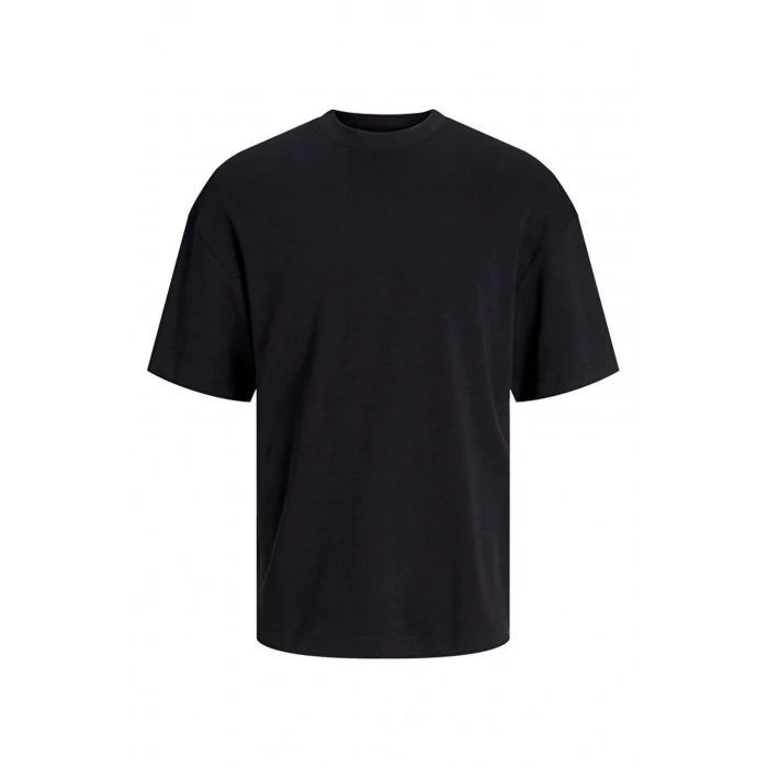 Jack&jones 12254412 0 Yaka Erkek Tshirt - Siyah