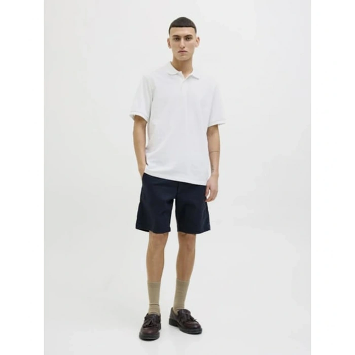 Jack&Jones 12270150 Yakali Erkek Tshirt - Beyaz