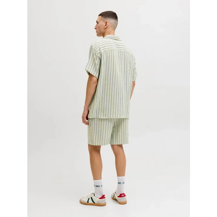 JACK&JONES 12274413 ERKEK SORT - YESIL CIZGILI