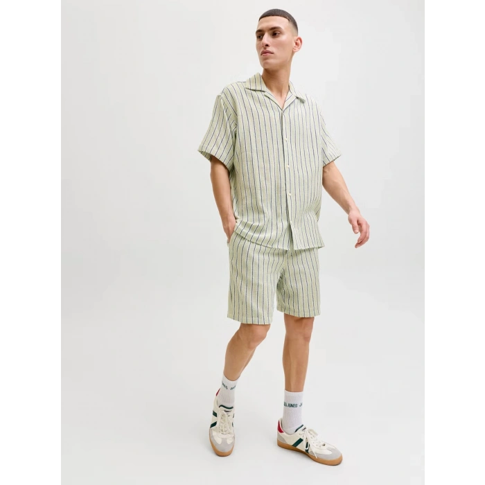 JACK&JONES 12274413 ERKEK SORT - YESIL CIZGILI