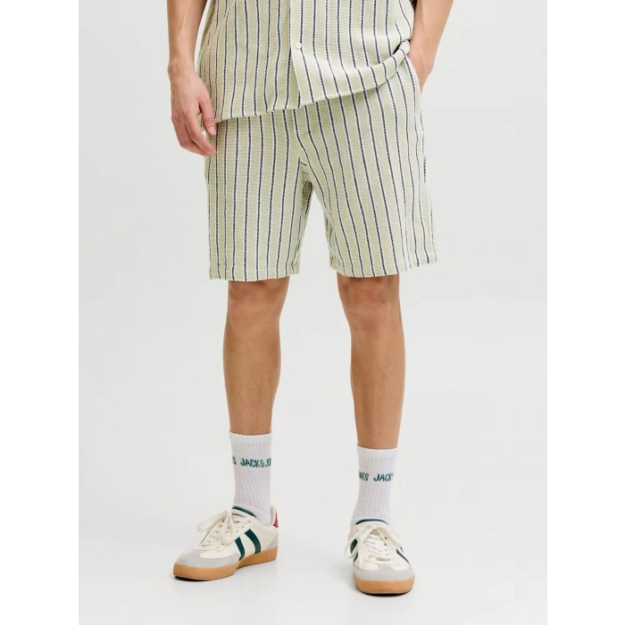 JACK&JONES 12274413 ERKEK SORT - YESIL CIZGILI