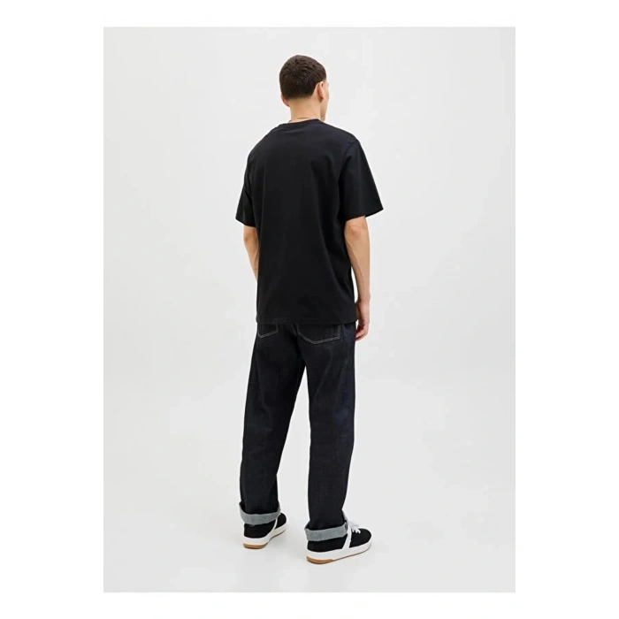 Jack&jones 12278787 0 Yaka Erkek Tshirt - Siyah