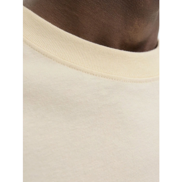 Jack&jones 12282892 0 Yaka Erkek Tshirt - Krem