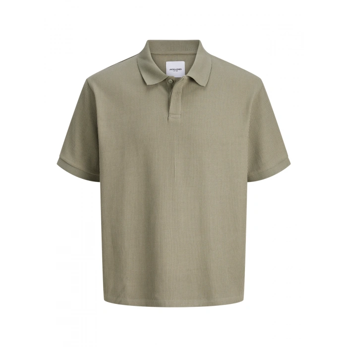 Jack&jones 12287988 Yakali Fitilli Erkek Tshirt - Haki