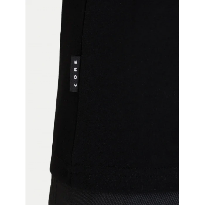 Jack&Jones 12289880 0 Yaka Erkek Tshirt - Siyah