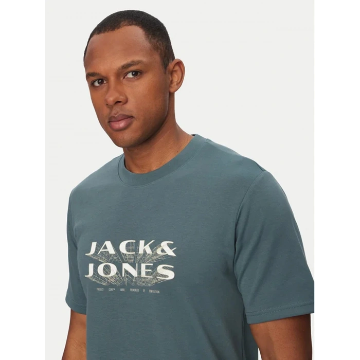 Jack&Jones 12289880 0 Yaka Erkek Tshirt - Yesil