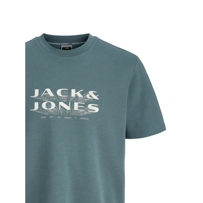 Jack&Jones 12289880 0 Yaka Erkek Tshirt - Yesil
