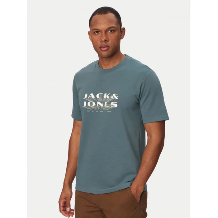 Jack&Jones 12289880 0 Yaka Erkek Tshirt - Yesil