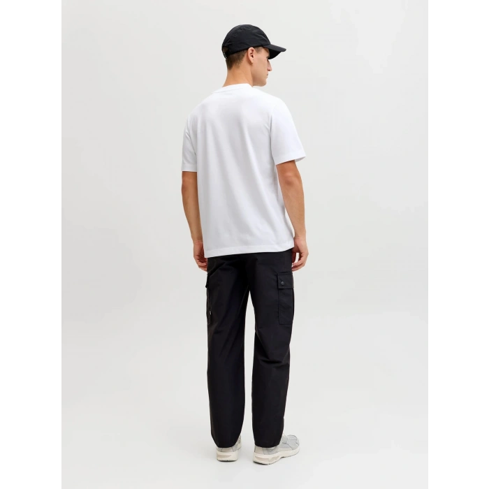 Jack&jones 12289936 0 Yaka Erkek Tshirt - Beyaz