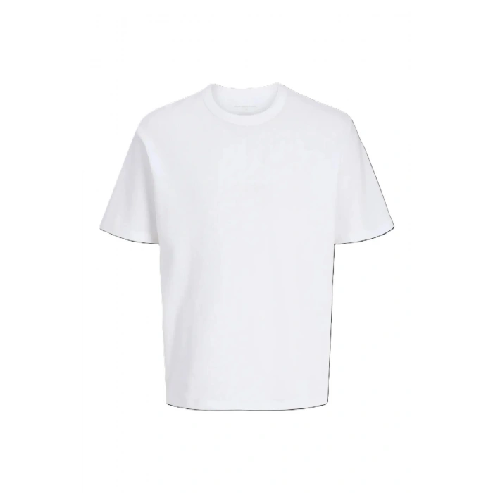 Jack&Jones 12289941 0 Yaka Erkek Tshirt - Beyaz