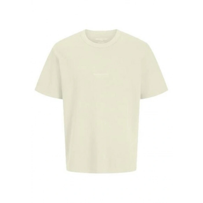 Jack&Jones 12289941 0 Yaka Erkek Tshirt - Krem