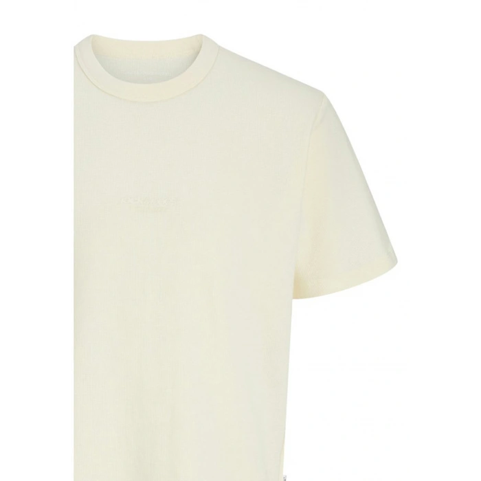 Jack&Jones 12289941 0 Yaka Erkek Tshirt - Krem