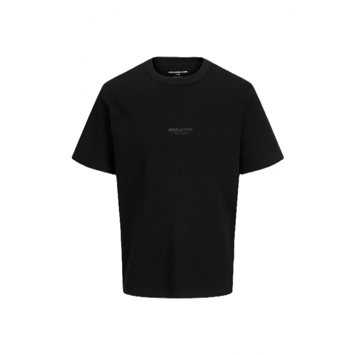 Jack&Jones 12289941 0 Yaka Erkek Tshirt - Siyah