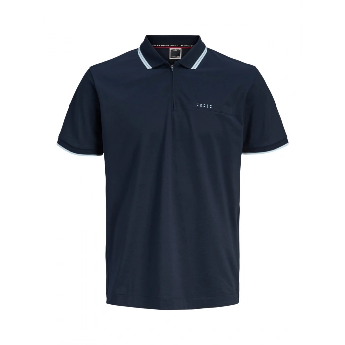 Jack&jones 12289953 Yakali On Tek Cep Erkek Tshirt - Lacivert